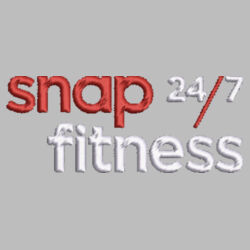 Snap Fitness - Heather 3-Stripes Block Sport Shirt - Red/White Design