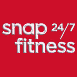 Snap Fitness - Heather 3-Stripes Block Sport Shirt - White Design